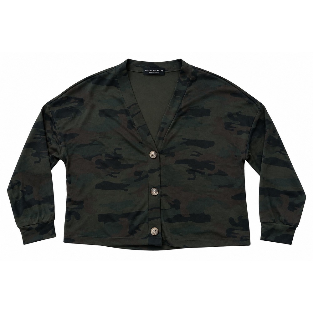 Social Standard Sanctuary Camo Cardigan